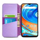 For UMIDIGI A9 Blooming Mandala Embossed Pattern Magnetic Horizontal Flip Leather Case with Holder & Card Slots & Wallet(Purple) - 3