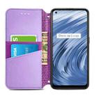 For OPPO Realme V15 5G Blooming Mandala Embossed Pattern Magnetic Horizontal Flip Leather Case with Holder & Card Slots & Wallet(Purple) - 3