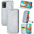 For OPPO Realme V13 Blooming Mandala Embossed Pattern Magnetic Horizontal Flip Leather Case with Holder & Card Slots & Wallet(Gray) - 1