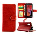 For Samsung Galaxy Xcover 5 Crazy Horse Texture Leather Horizontal Flip Protective Case with Holder & Card Slots & Wallet & Photo Frame(Brown) - 1