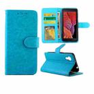For Samsung Galaxy Xcover 5 Crazy Horse Texture Leather Horizontal Flip Protective Case with Holder & Card Slots & Wallet & Photo Frame(Baby Blue) - 1