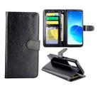 For OPPO Reno6 5G Crazy Horse Texture Leather Horizontal Flip Protective Case with Holder & Card Slots & Wallet & Photo Frame(Black) - 1