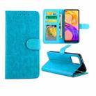 For OPPO Realme 8 / 8 Pro Crazy Horse Texture Leather Horizontal Flip Protective Case with Holder & Card Slots & Wallet & Photo Frame(Baby Blue) - 1