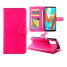 For OPPO Narzo 30 5G / Realme V13 5G / Realme 8 5G / Realme Q3I 5G Crazy Horse Texture Leather Horizontal Flip Protective Case with Holder & Card Slots & Wallet & Photo Frame(Rose Red) - 1
