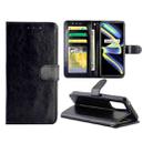 For OPPO Realme GT 5G / X7 Max 5G / Q3 Pro 5G China / GT Neo 5G Crazy Horse Texture Leather Horizontal Flip Protective Case with Holder & Card Slots & Wallet & Photo Frame(Black) - 1