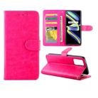 For OPPO Realme GT 5G / X7 Max 5G / Q3 Pro 5G China / GT Neo 5G Crazy Horse Texture Leather Horizontal Flip Protective Case with Holder & Card Slots & Wallet & Photo Frame(Rose Red) - 1