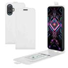 For Xiaomi Poco F3 GT R64 Texture Single Vertical Flip Leather Protective Case with Card Slots & Photo Frame(White) - 1