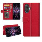 For Xiaomi Poco F3 GT R64 Texture Single Horizontal Flip Protective Case with Holder & Card Slots & Wallet& Photo Frame(Red) - 1