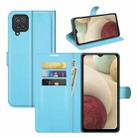 For Samsung Galaxy F12 / M12 Litchi Texture Horizontal Flip Protective Case with Holder & Card Slots & Wallet(Blue) - 1