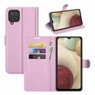 For Samsung Galaxy F12 / M12 Litchi Texture Horizontal Flip Protective Case with Holder & Card Slots & Wallet(Pink) - 1