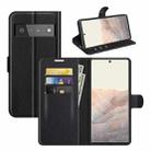 For Google Pixel 6 Pro Litchi Texture Horizontal Flip Protective Case with Holder & Card Slots & Wallet(Black) - 1