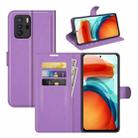 For Xiaomi Poco X3 GT Litchi Texture Flip Leather Phone Case(Purple) - 1