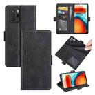 For Xiaomi Poco M3 Pro Dual-side Magnetic Buckle Flip Leather Phone Case(Black) - 1