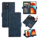 For Xiaomi Poco M3 Pro Dual-side Magnetic Buckle Flip Leather Phone Case(Dark Blue) - 1