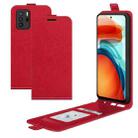 For Xiaomi Redmi Note 10 Pro 5G China / Poco X3 GT R64 Texture Single Vertical Flip Leather Protective Case with Card Slots & Photo Frame(Red) - 1