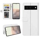 For Google Pixel 6 R64 Texture Single Horizontal Flip Protective Case with Holder & Card Slots & Wallet& Photo Frame(White) - 1