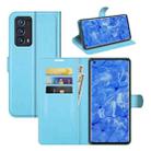 For OPPO Reno6 Pro+ 5G Litchi Texture Horizontal Flip Protective Case with Holder & Card Slots & Wallet(Blue) - 1