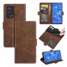 For OPPO Reno6 Pro+ 5G Dual-side Magnetic Buckle Horizontal Flip Leather Case with Holder & Card Slots & Wallet(Brown) - 1