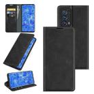 For OPPO Reno6 Pro+ 5G Retro-skin Business Magnetic Suction Leather Case with Holder & Card Slots & Wallet(Black) - 1