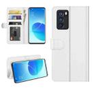 For OPPO Reno6 Pro 5G R64 Texture Single Horizontal Flip Protective Case with Holder & Card Slots & Wallet& Photo Frame(White) - 1