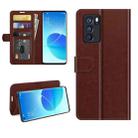 For OPPO Reno6 Pro 5G R64 Texture Single Horizontal Flip Protective Case with Holder & Card Slots & Wallet& Photo Frame(Brown) - 1