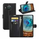 For Nokia X10/X20 Litchi Texture Horizontal Flip Protective Case with Holder & Card Slots & Wallet(Black) - 1