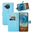 For Nokia X10/X20 Litchi Texture Horizontal Flip Protective Case with Holder & Card Slots & Wallet(Blue) - 1