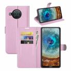 For Nokia X10/X20 Litchi Texture Horizontal Flip Protective Case with Holder & Card Slots & Wallet(Pink) - 1