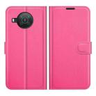 For Nokia X10/X20 Litchi Texture Horizontal Flip Protective Case with Holder & Card Slots & Wallet(Rose red) - 2