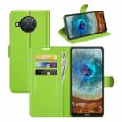 For Nokia X10/X20 Litchi Texture Horizontal Flip Protective Case with Holder & Card Slots & Wallet(Green) - 1