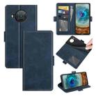 For Nokia X10/X20 Dual-side Magnetic Buckle Horizontal Flip Leather Case with Holder & Card Slots & Wallet(Dark Blue) - 1