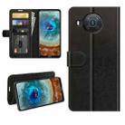 For Nokia X10/X20 R64 Texture Single Horizontal Flip Protective Case with Holder & Card Slots & Wallet& Photo Frame(Black) - 1