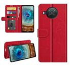 For Nokia X10/X20 R64 Texture Single Horizontal Flip Protective Case with Holder & Card Slots & Wallet& Photo Frame(Red) - 1