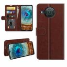 For Nokia X10/X20 R64 Texture Single Horizontal Flip Protective Case with Holder & Card Slots & Wallet& Photo Frame(Brown) - 1