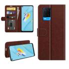 For OPPO A54 4G R64 Texture Single Horizontal Flip Protective Case with Holder & Card Slots & Wallet& Photo Frame(Brown) - 1