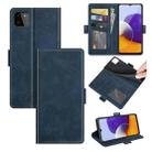 For Samsung Galaxy A22 5G Dual-side Magnetic Buckle Horizontal Flip Leather Case with Holder & Card Slots & Wallet(Dark Blue) - 1