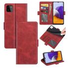 For Samsung Galaxy A22 5G Dual-side Magnetic Buckle Horizontal Flip Leather Case with Holder & Card Slots & Wallet(Red) - 1