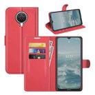 For Nokia G10/G20 Litchi Texture Horizontal Flip Protective Case with Holder & Card Slots & Wallet(Red) - 1