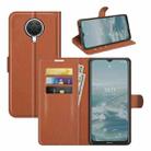 For Nokia G10/G20 Litchi Texture Horizontal Flip Protective Case with Holder & Card Slots & Wallet(Brown) - 1