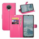 For Nokia G10/G20 Litchi Texture Horizontal Flip Protective Case with Holder & Card Slots & Wallet(Rose red) - 1