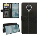 For Nokia G10/G20 R64 Texture Single Horizontal Flip Protective Case with Holder & Card Slots & Wallet& Photo Frame(Black) - 1