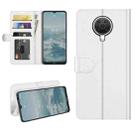For Nokia G10/G20 R64 Texture Single Horizontal Flip Protective Case with Holder & Card Slots & Wallet& Photo Frame(White) - 1