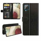 For Samsung Glaxy A22 4G R64 Texture Single Horizontal Flip Protective Case with Holder & Card Slots & Wallet& Photo Frame(Black) - 1