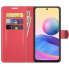 For Xiaomi Redmi Note 10 5G / Poco M3 Pro 5G Litchi Texture Horizontal Flip Protective Case with Holder & Card Slots & Wallet(Red) - 3