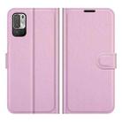 For Xiaomi Redmi Note 10 5G / Poco M3 Pro 5G Litchi Texture Horizontal Flip Protective Case with Holder & Card Slots & Wallet(Pink) - 2