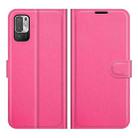For Xiaomi Redmi Note 10 5G / Poco M3 Pro 5G Litchi Texture Horizontal Flip Protective Case with Holder & Card Slots & Wallet(Rose Red) - 2