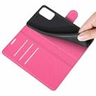 For Xiaomi Redmi Note 10 5G / Poco M3 Pro 5G Litchi Texture Horizontal Flip Protective Case with Holder & Card Slots & Wallet(Rose Red) - 6