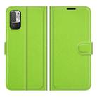 For Xiaomi Redmi Note 10 5G / Poco M3 Pro 5G Litchi Texture Horizontal Flip Protective Case with Holder & Card Slots & Wallet(Green) - 2
