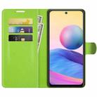 For Xiaomi Redmi Note 10 5G / Poco M3 Pro 5G Litchi Texture Horizontal Flip Protective Case with Holder & Card Slots & Wallet(Green) - 3
