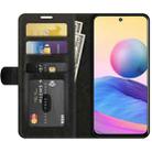 For Xiaomi Redmi Note 10 5G / Poco M3 Pro 5G R64 Texture Single Horizontal Flip Protective Case with Holder & Card Slots & Wallet& Photo Frame(Black) - 3